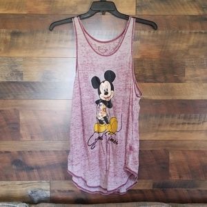 Distressed red Disney good times tank